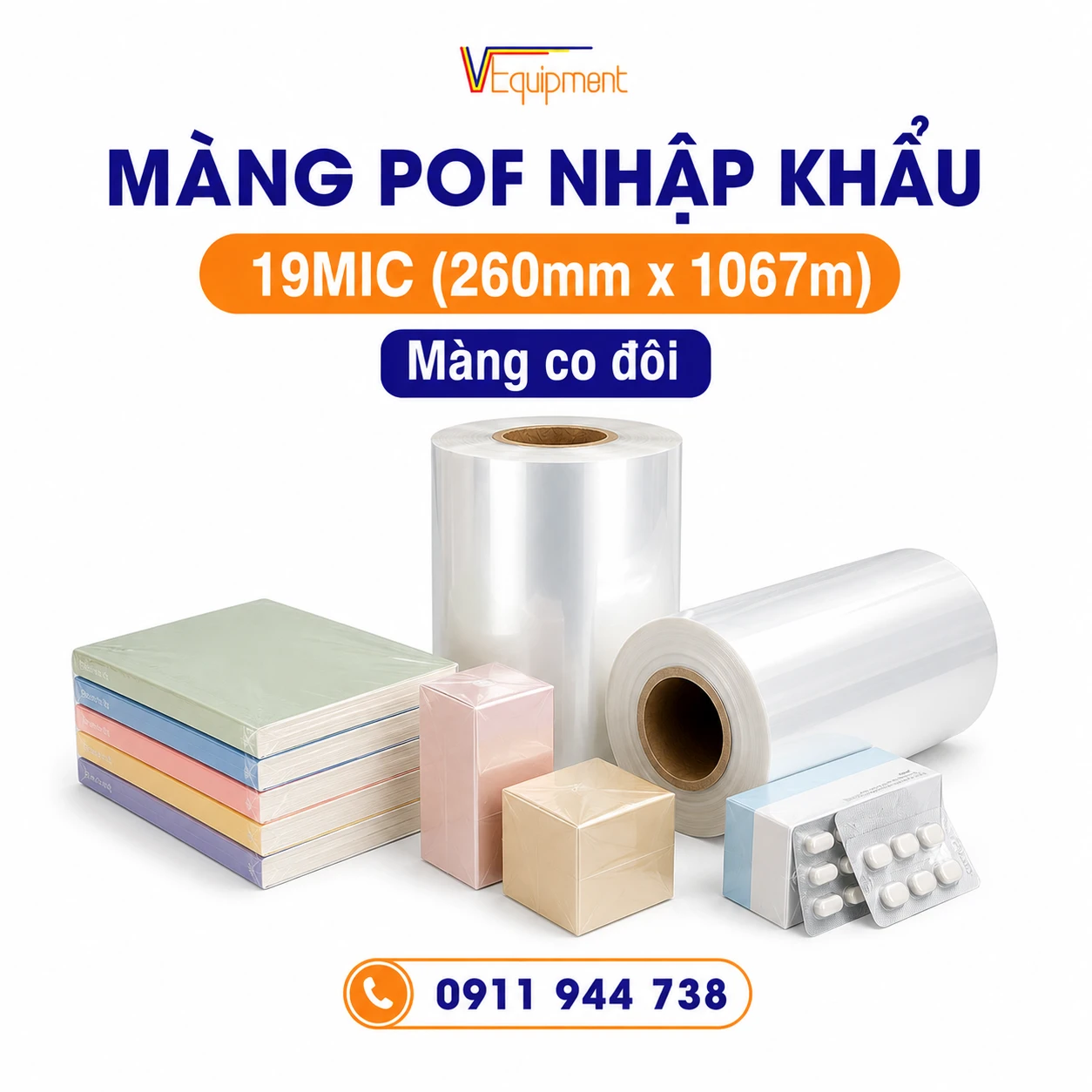 MÀNG POF NHẬP KHẨU 19MIC (260mmx1067mm)