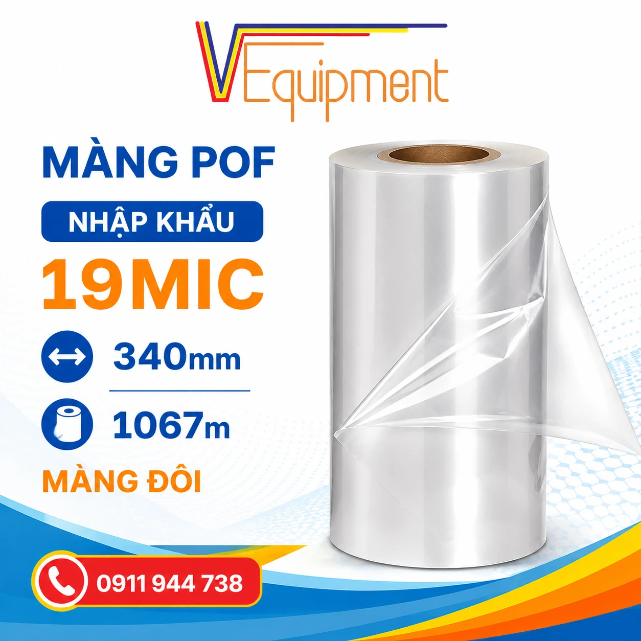 MÀNG POF NHẬP KHẨU 19MIC (340mmx1067mm)