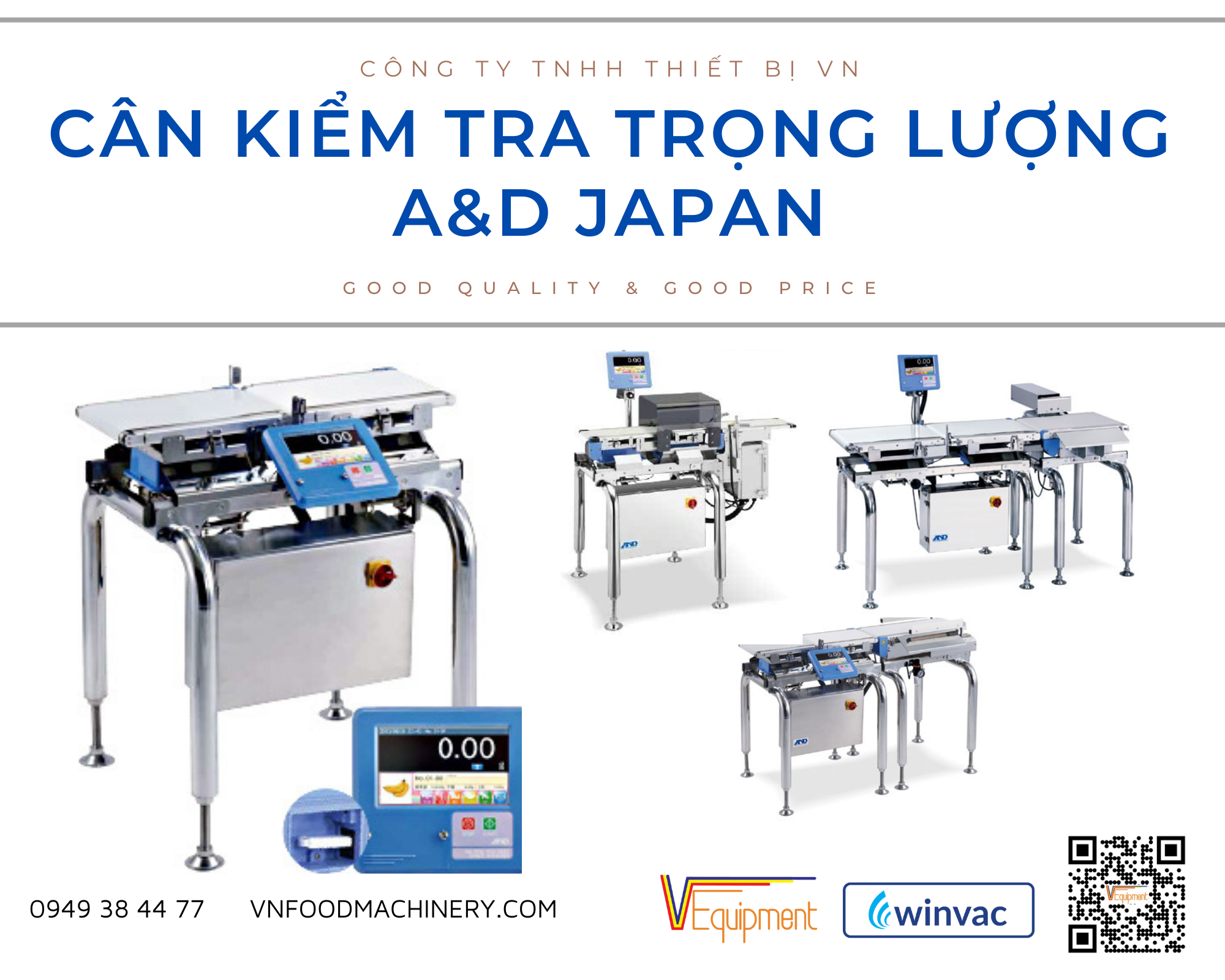 CÂN KIỂM TRA TRỌNG LƯỢNG A&D NHẬT BẢN