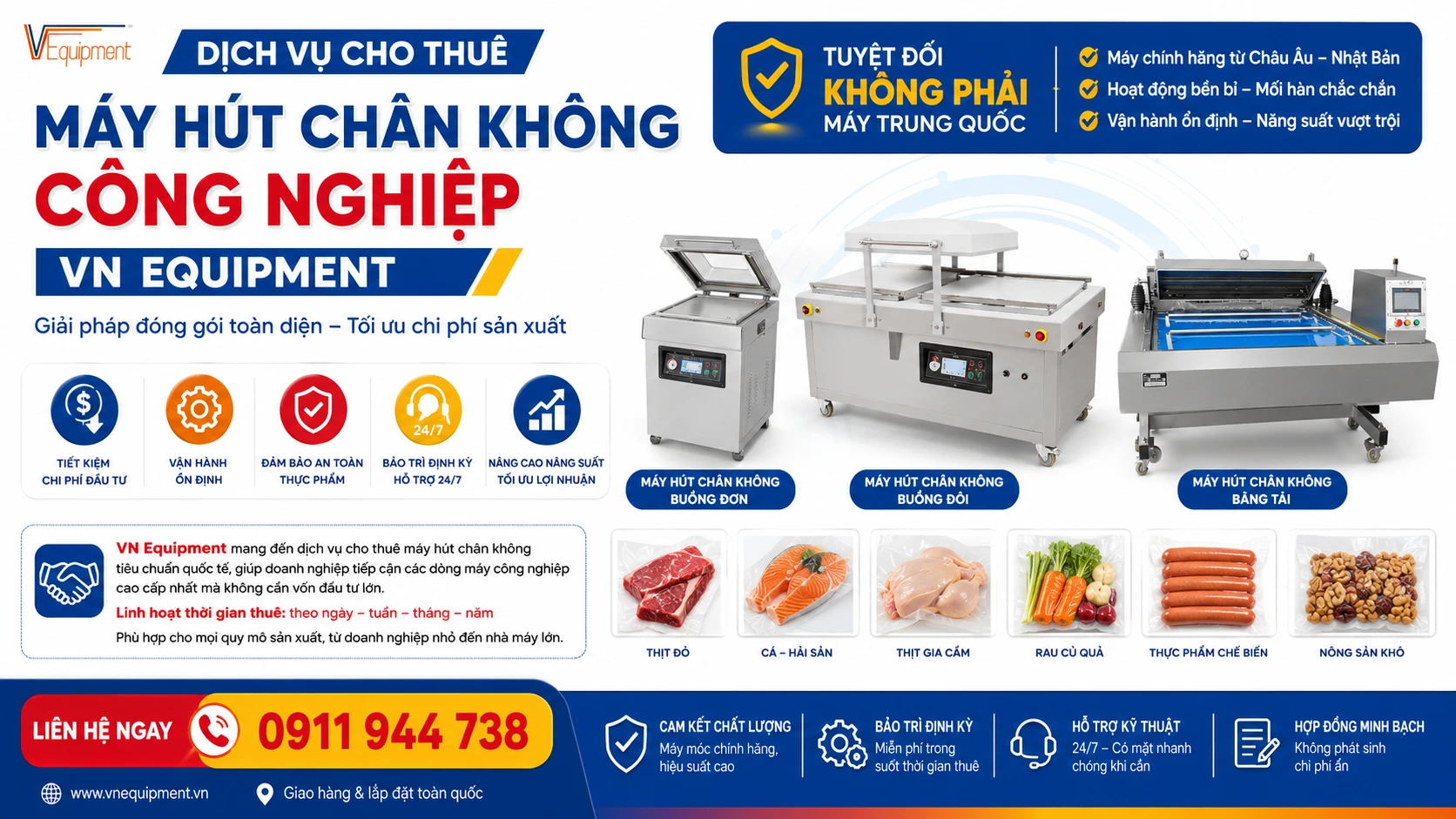 cho thuê máy hút chân không