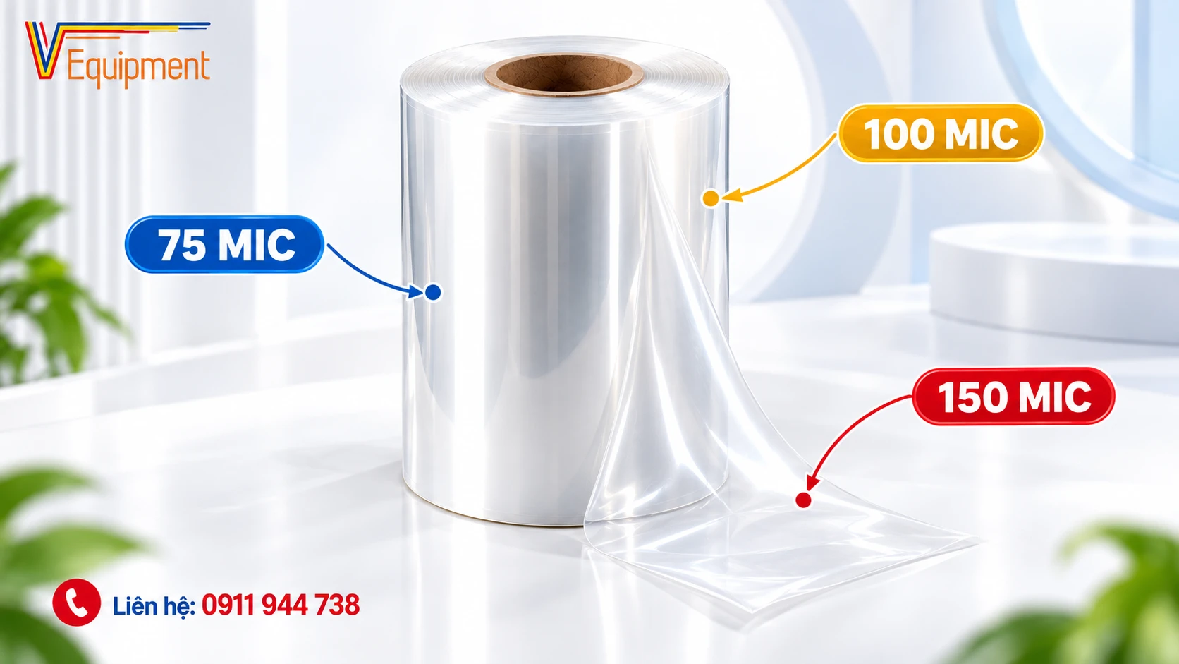 màng hút sát da 75mic 100mic 150mic
