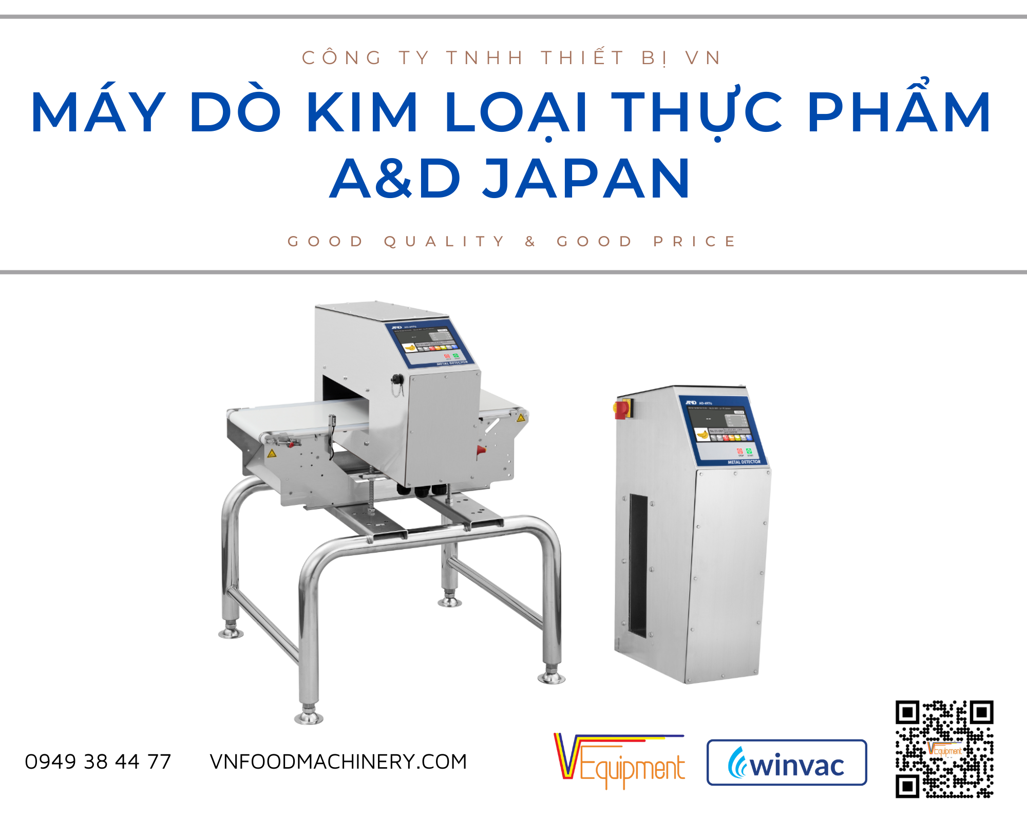 MÁY DÒ KIM LOẠI THỰC PHẨM A&D NHẬT BẢN
