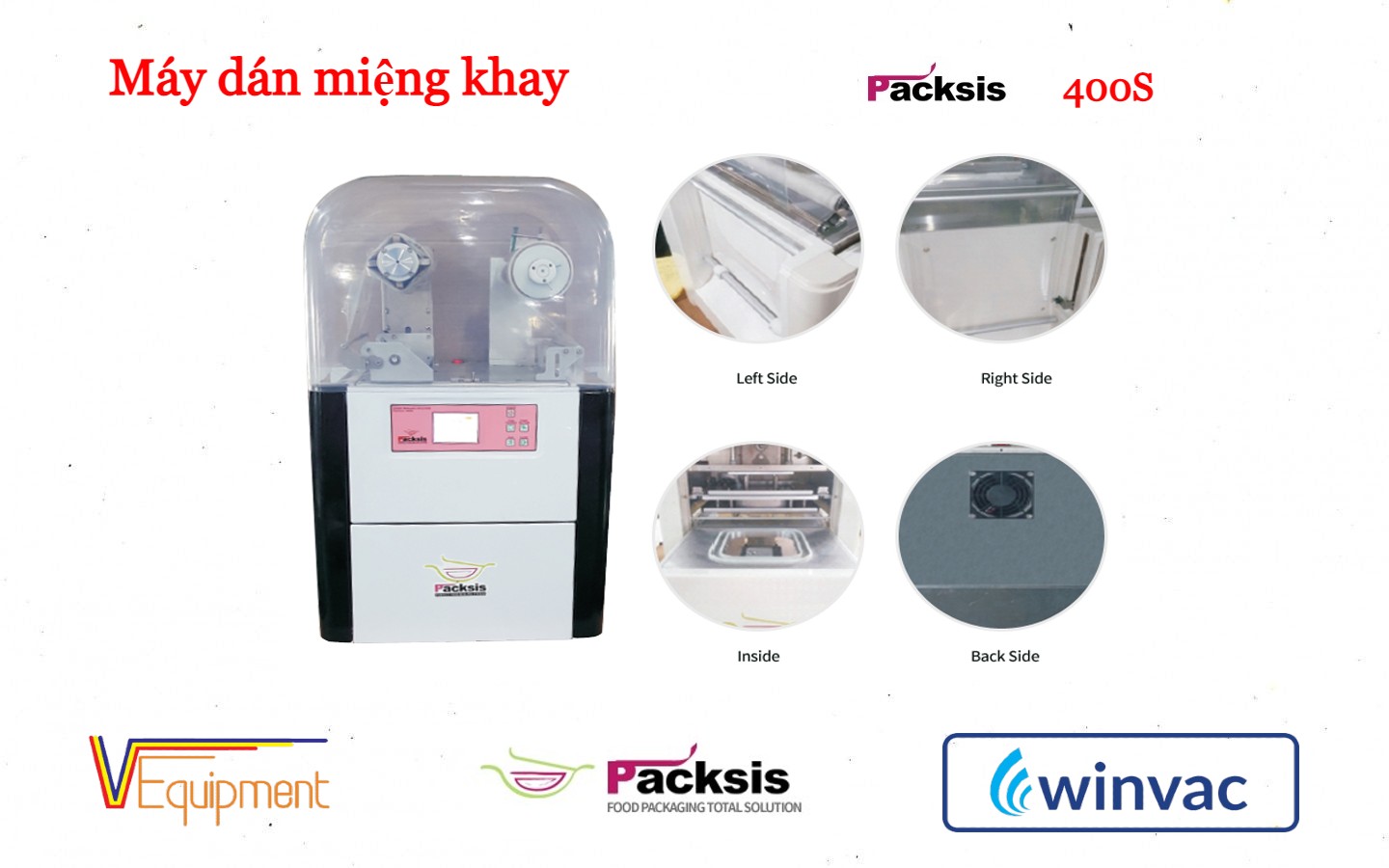 MÁY HÀN MIỆNG KHAY - PACKSIS 400S