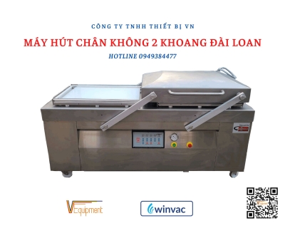 MÁY HÚT CHÂN KHÔNG 2 KHOANG ĐÀI LOAN - Ảnh 2