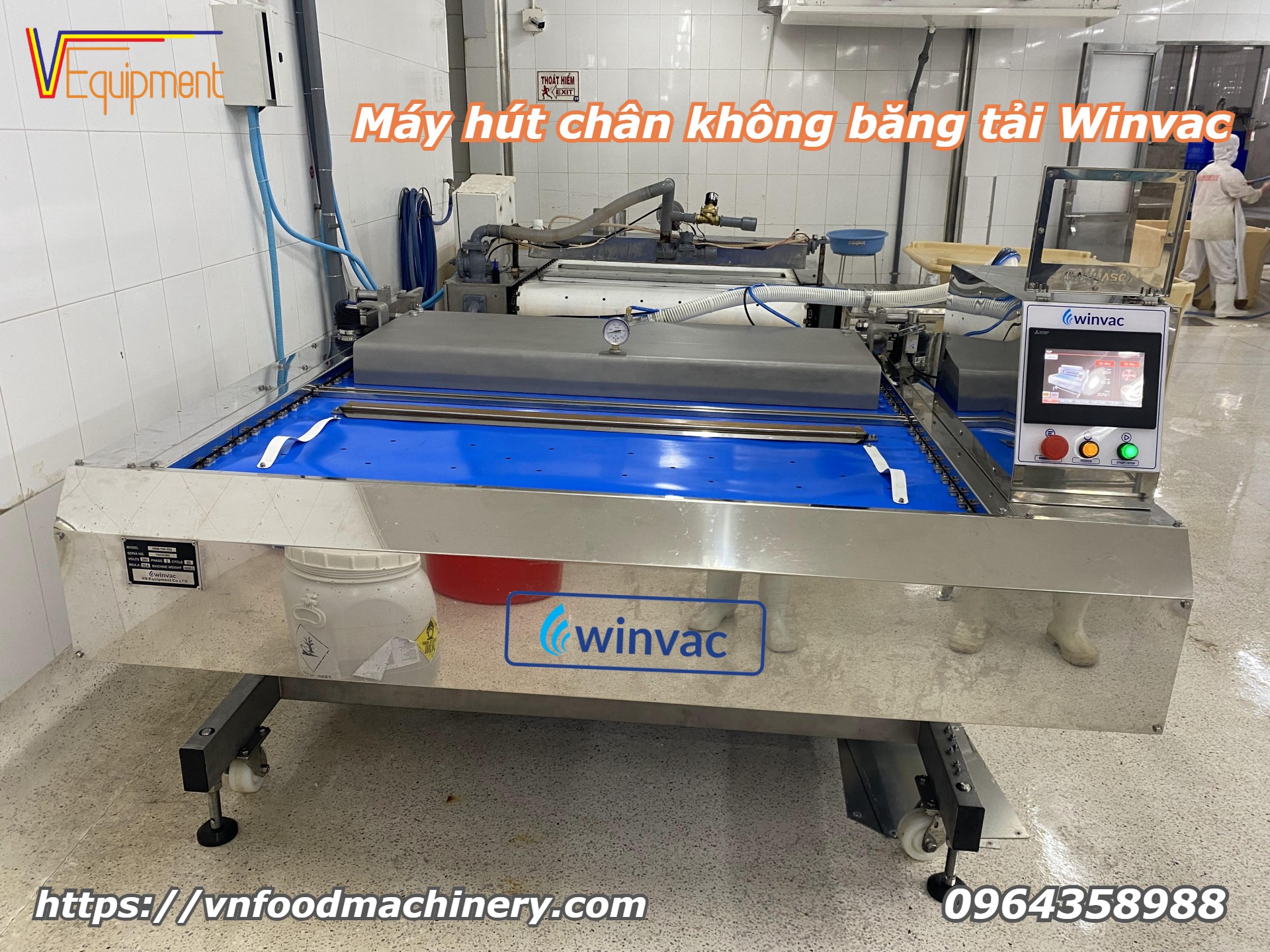 máy hút chân không băng tải Winvac