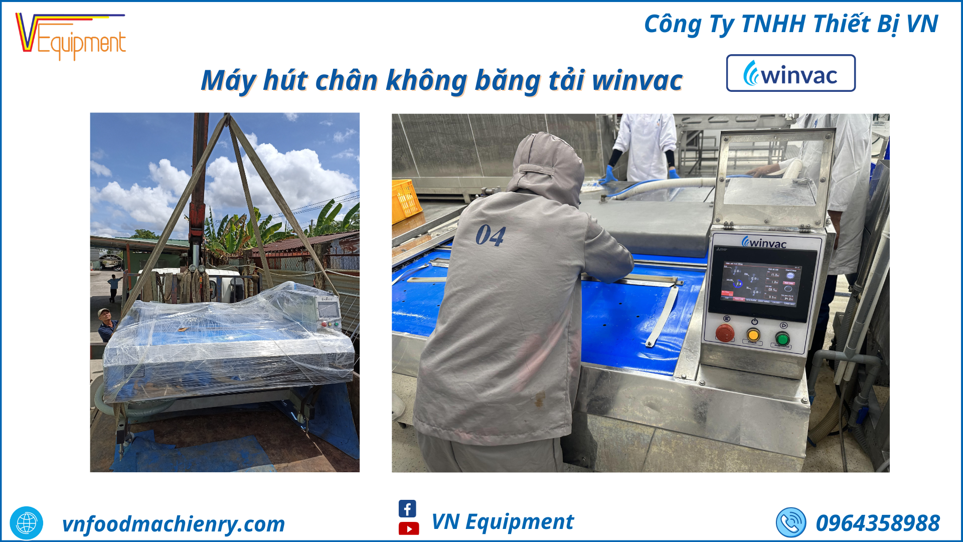 MÁY HÚT CHÂN KHÔNG BĂNG TẢI