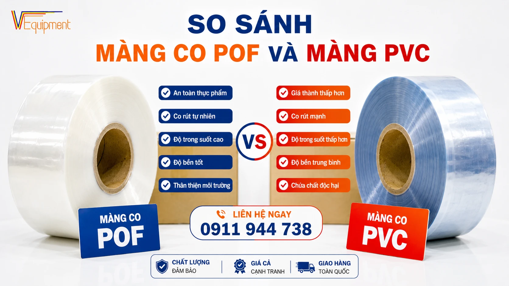 so sánh màng co POF và màng PVC