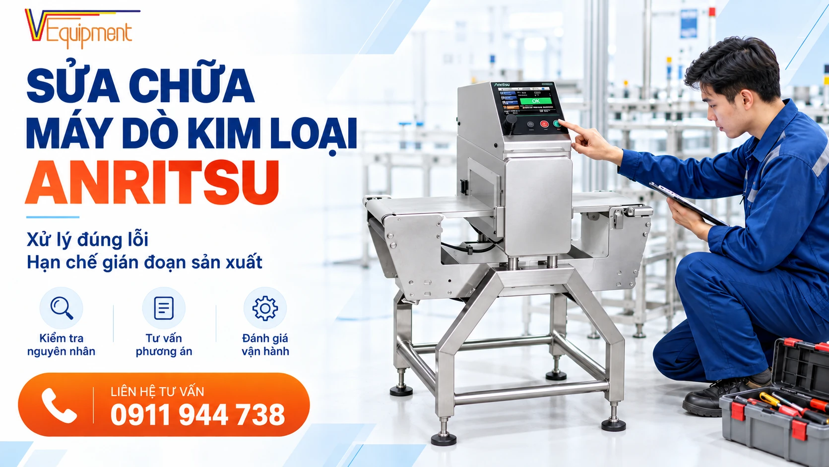 sữa chữa máy dò kim loại Anritsu